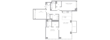 2 Bed/3 Bath Den-T3 Hudson House East