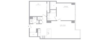 1 Bed/2 Bath Den-T6 Hudson House East