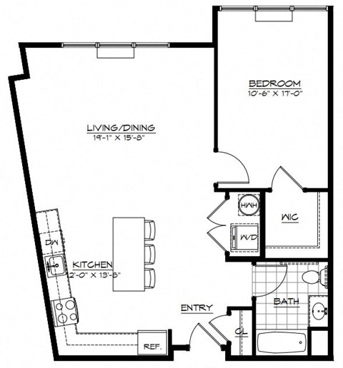 1F Floor Plan at The Botanic, New Jersey