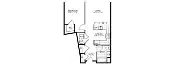 1G Floor Plan at The Botanic, New Jersey, 07008