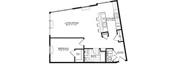 1J Floor Plan at The Botanic, Carteret, NJ