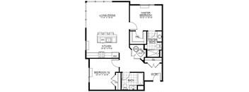 2F Floor Plan at The Botanic, Carteret, 07008