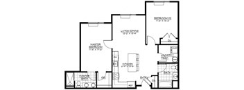 2H Floor Plan at The Botanic, Carteret