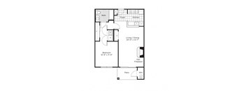 a floor plan of a bedroom floor plan