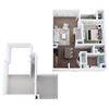 AM2-L - One Bedroom One Bathroom Loft Floor Plan at The Confluence at Norwalk, Norwalk