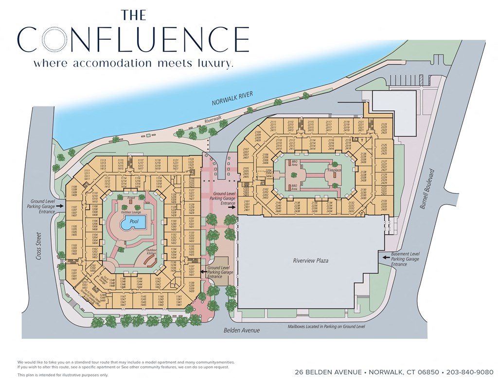 The Confluence at Norwalk Property Map