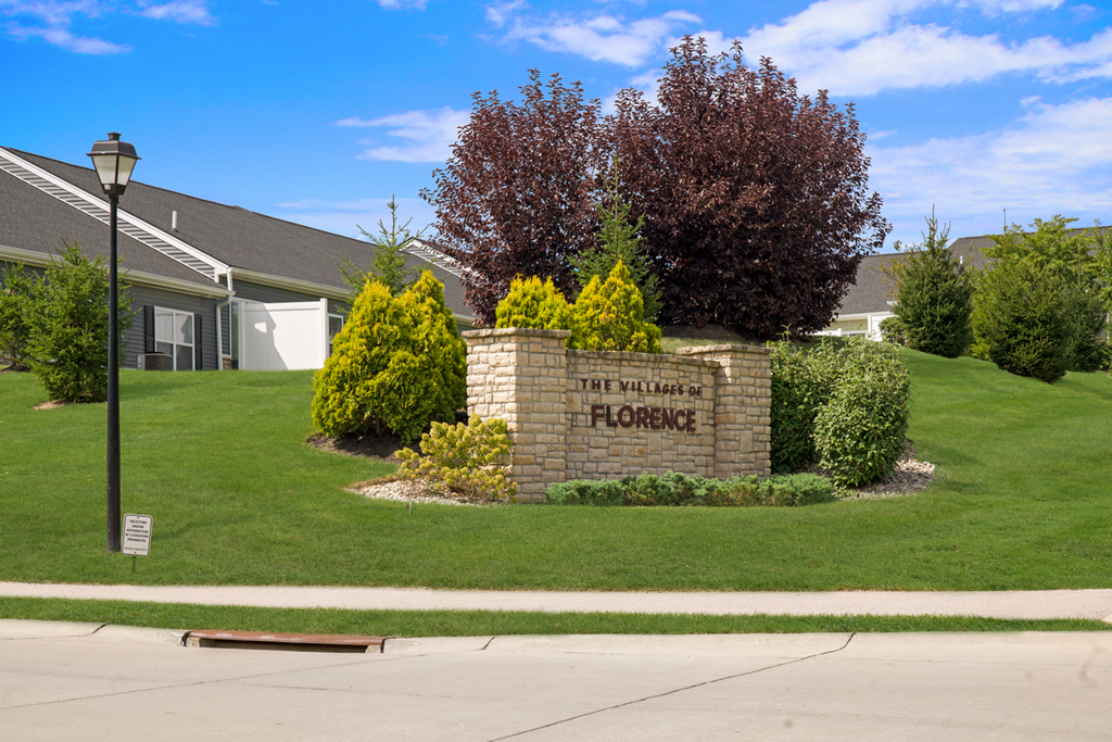our sign in front of our home on the street
