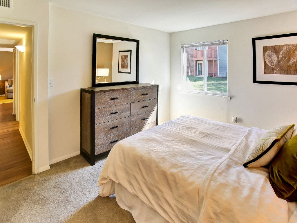 Beautiful Bright Bedroom With Wide Windows at The Crest at Princeton Meadows, Plainsboro, NJ