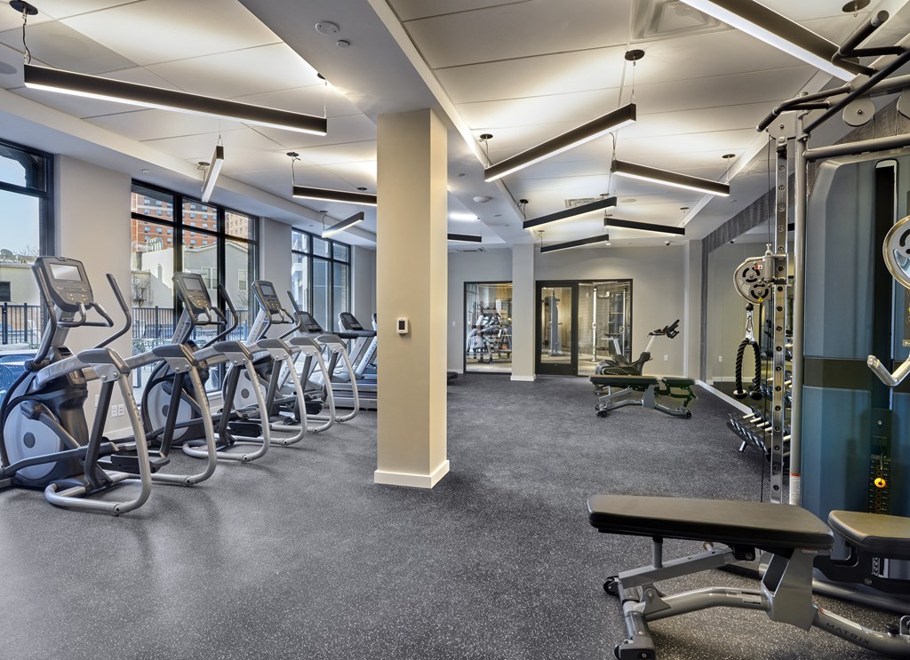 the gym at the flats east bank