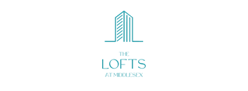 A graphic of a building with the text "The Lofts at Middlesex" below it.