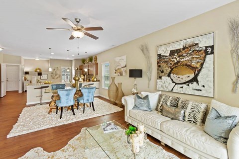 Traditional style living room concept in an apartment rental in Florence, KY