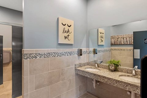 Bathroom with vanity at The Villages of Florence and Weaver Mill