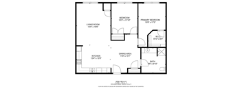 A black and white image of a floor plan for a house.
