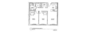 the floor plan of the third floor of a house for sale