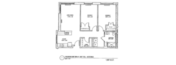 the floor plan of the second level of the house showing the bedrooms and baths