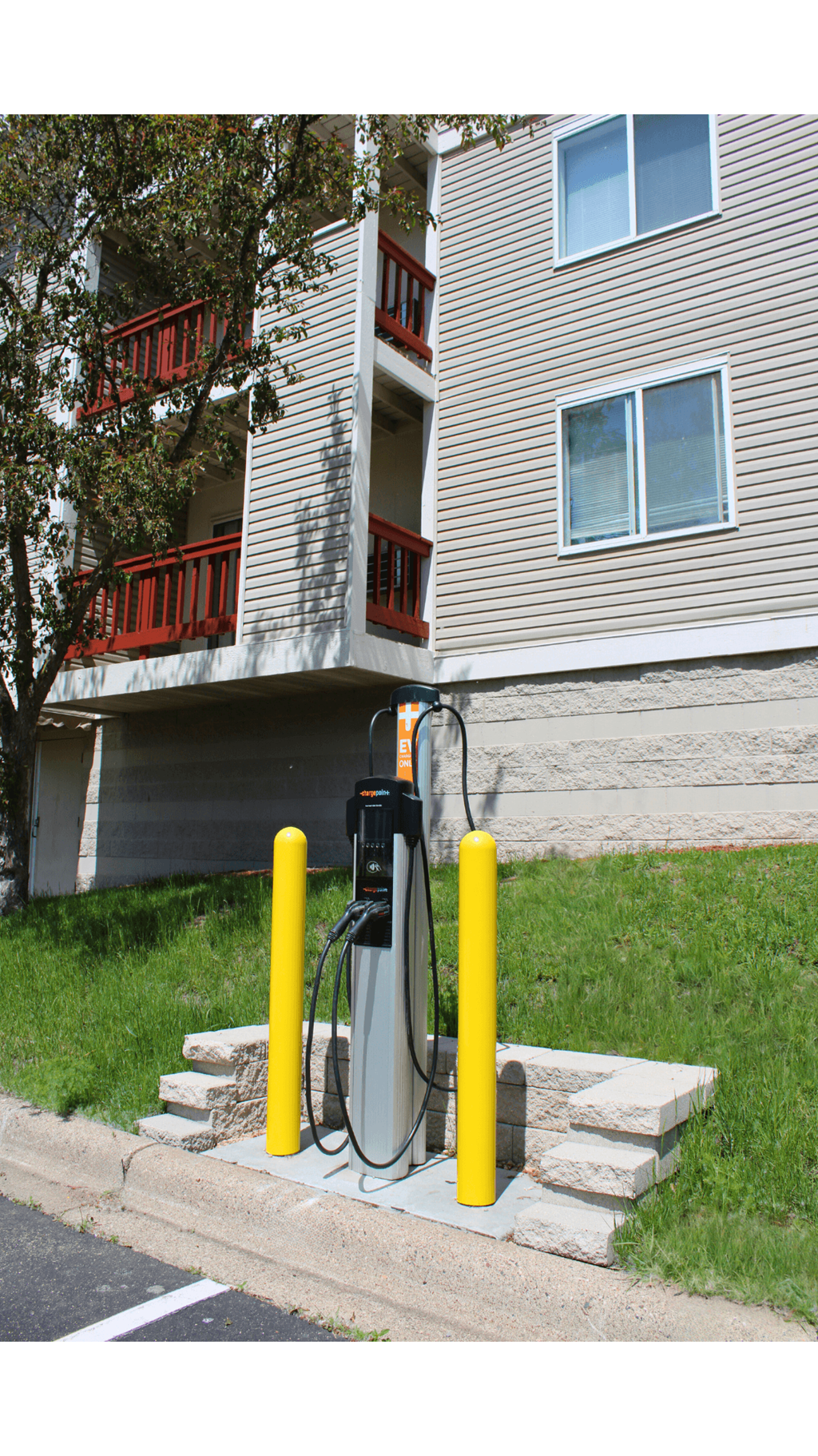 a gas pump on the side of a house
