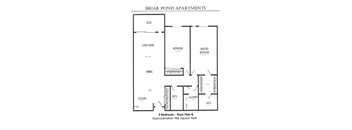 the floor plan of the bridal pond apartments