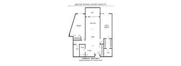 the floor plan of the braun pond apartments
