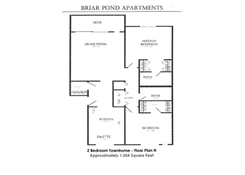 the floor plan of the bridal pond apartments
