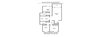 the floor plan of the bair fond apartments