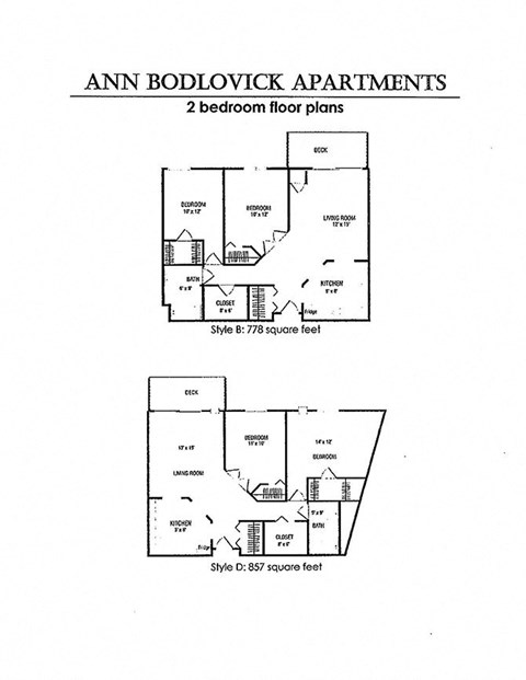 the floor plan of two bedroom floor plans