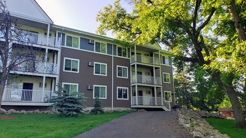 the building where the apartment is located