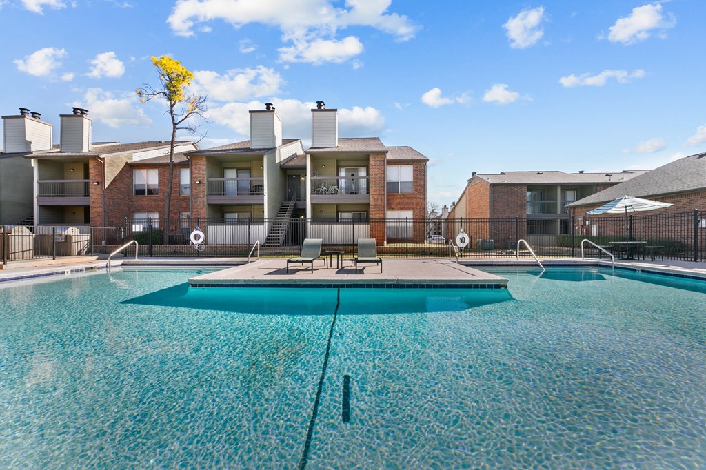 our apartments at the district feature a large swimming pool