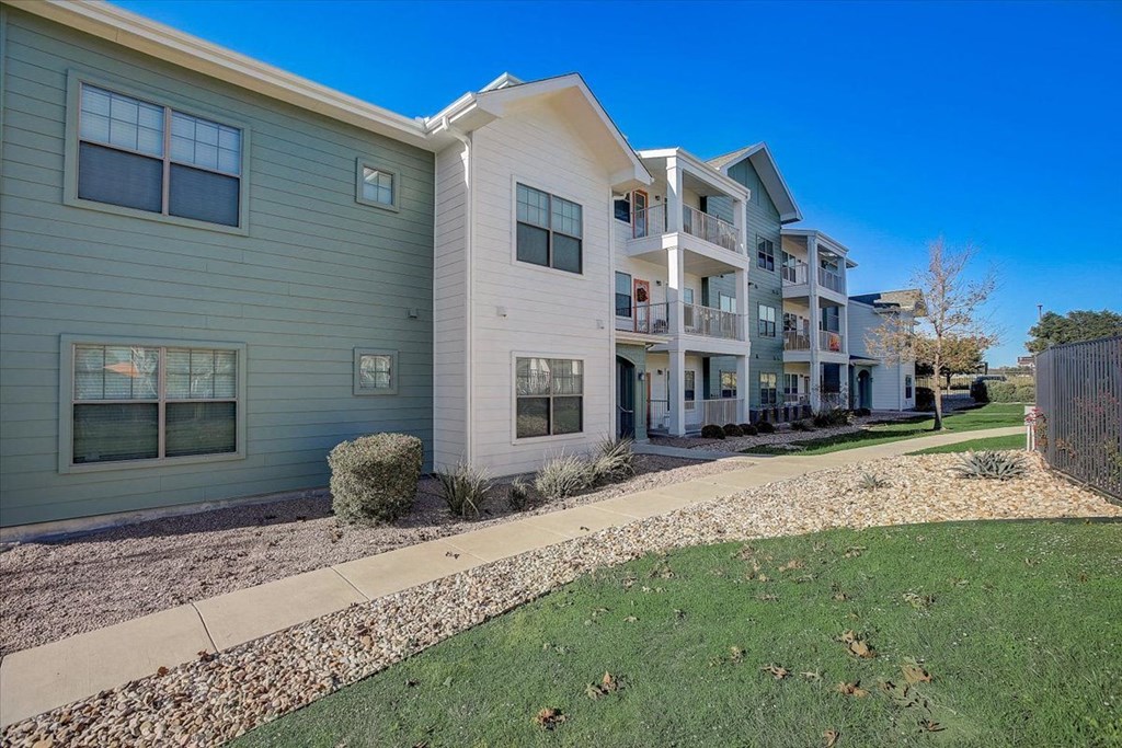 our apartments have a spacious courtyard with grass