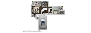 the floor plan of the villas at the falls apartments
