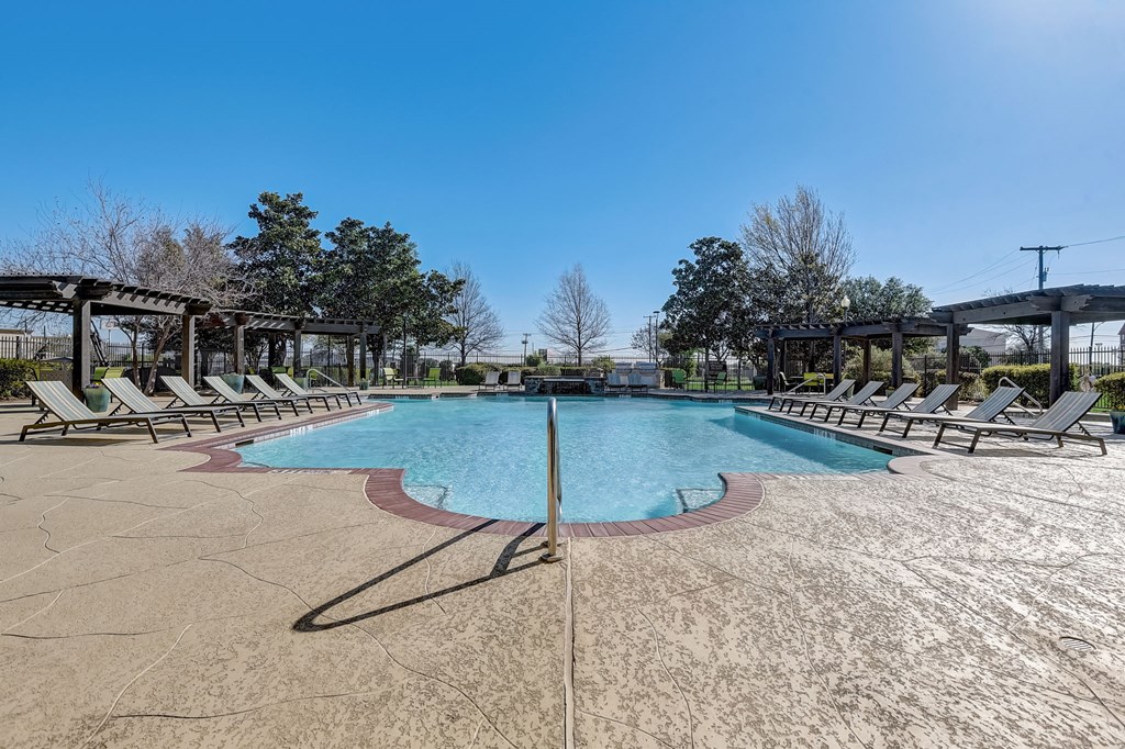 our resort style swimming pool is clean and ready for you to enjoy