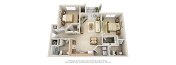 a floor plan is shown in this rendering