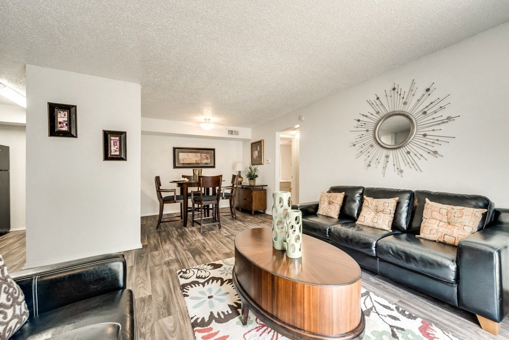 the living room of our two bedroom apartment atrium at our apartments