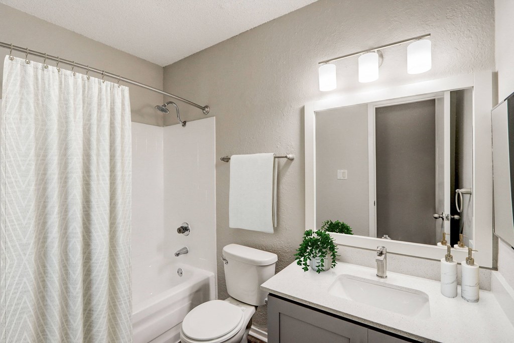 our apartments offer a bathroom with a bathtub