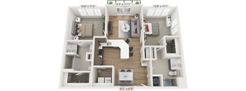 the floorplan of this apartment is shown in this image
