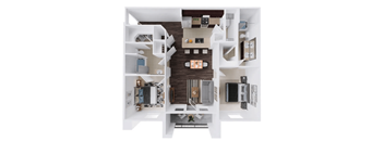 a 3d rendering of the 2990 sq ft floor plan