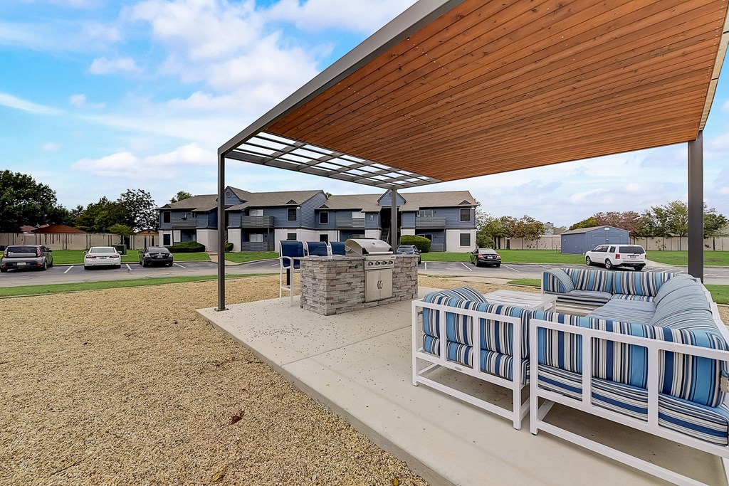 the preserve with seating and a fire pit