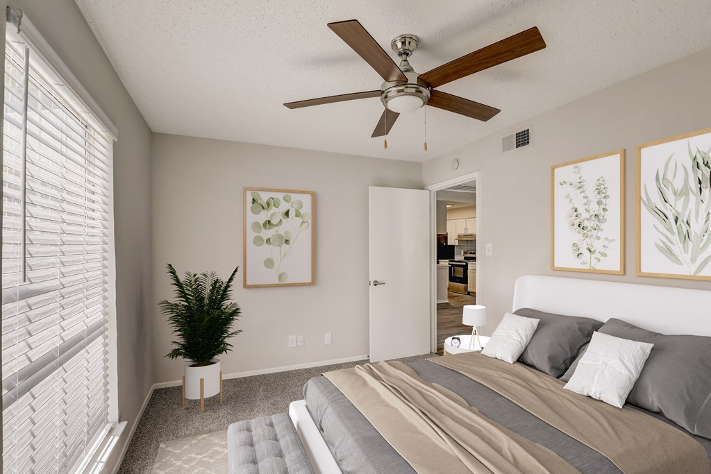 the preserve at ballantyne commons bedroom and ceiling fan