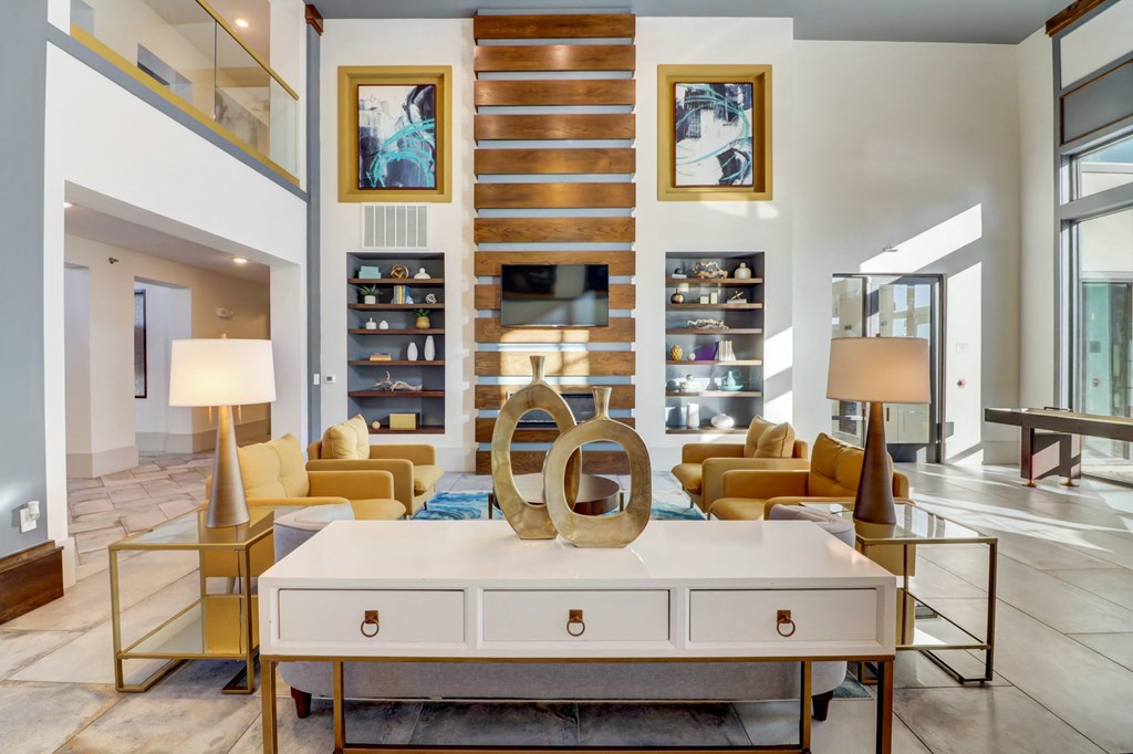 a living room with couches and a coffee table