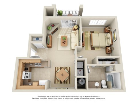 a bedroom floor plan is shown in this illustration