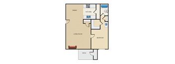 two bedroom floor plan | the madison at ballston station