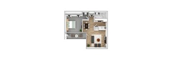 bedroom floor plan an in 2d