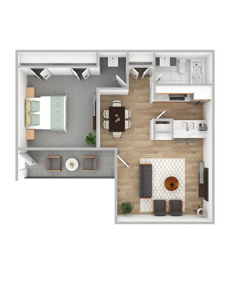 bedroom floor plan an in 2d