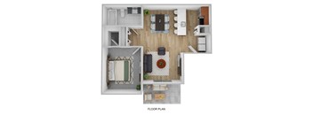 the 1190 floor plan  studio with ensuite baths