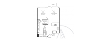 a black and white floor plan of a house