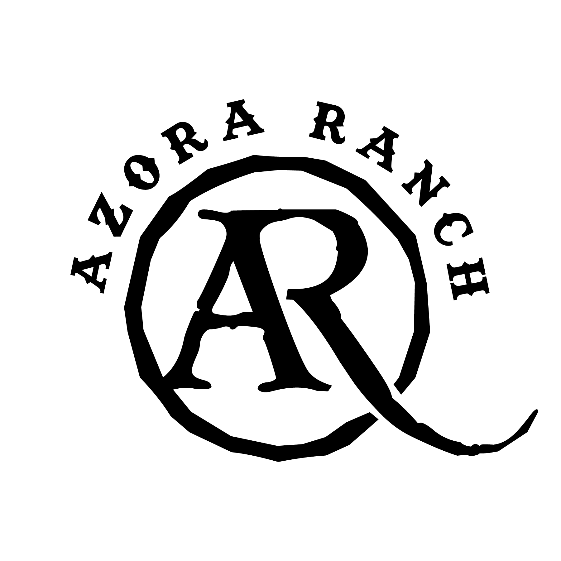 a logo with a large r in the middle of a circle
