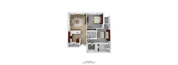 bedroom floor plan an in 2d