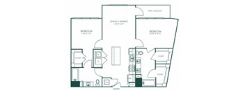 a blueprint of a floor plan of a residence