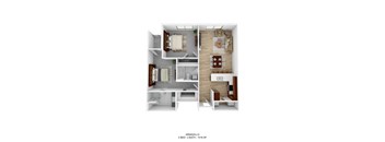 bedroom floor plan an in 2d