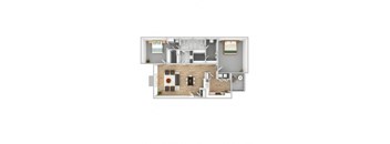 2 bedroom 1 bathroom floor plan  the residences at sawmill estates