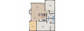 a floor plan of a house with severalartments